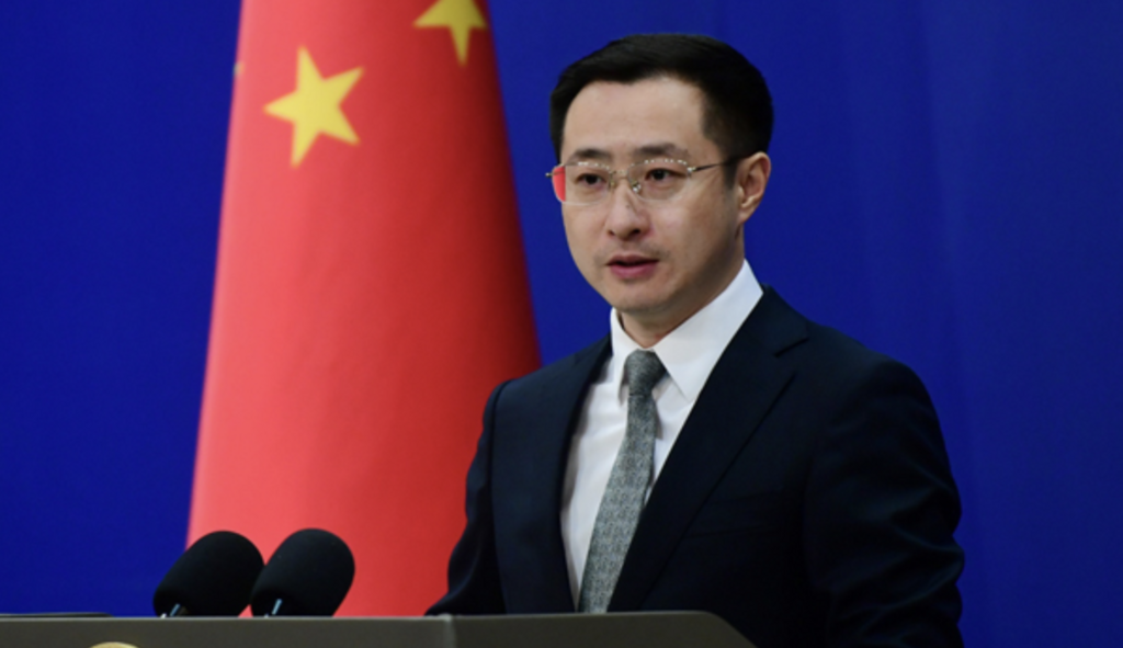 林剑表示,中国人民的正当发展权利不容剥夺。(外交部网站) 新闻链接: 《外交部回应美对华104%关税:将继续采取坚决有力措施》