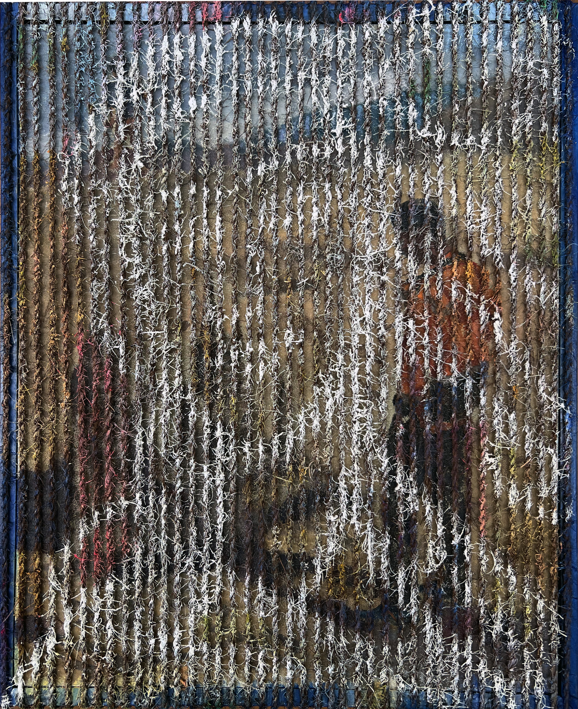 顾跃 “维纳斯”,2022-2026,双层布面油画、麻绳,53 x 43 cm(1)