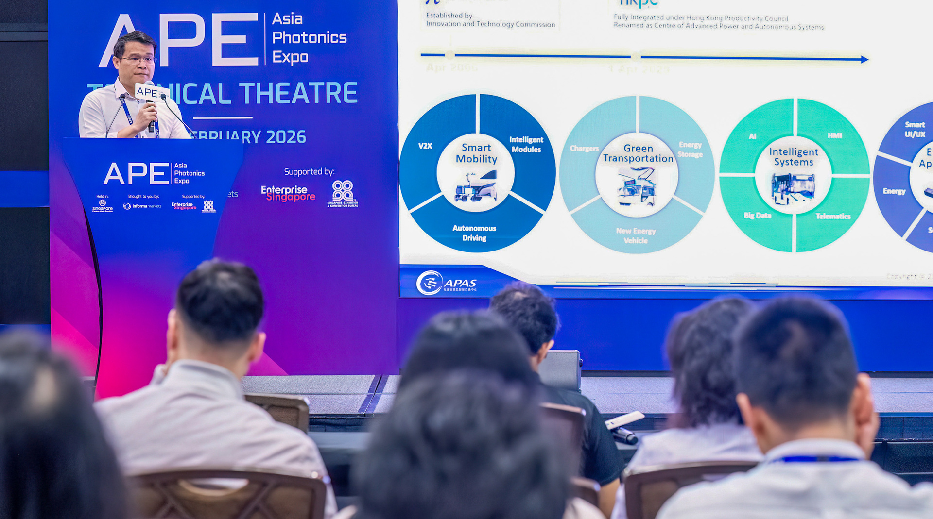 3-APAS技術及商品化及新興應用主管莫天德博士於APE發表主題演講