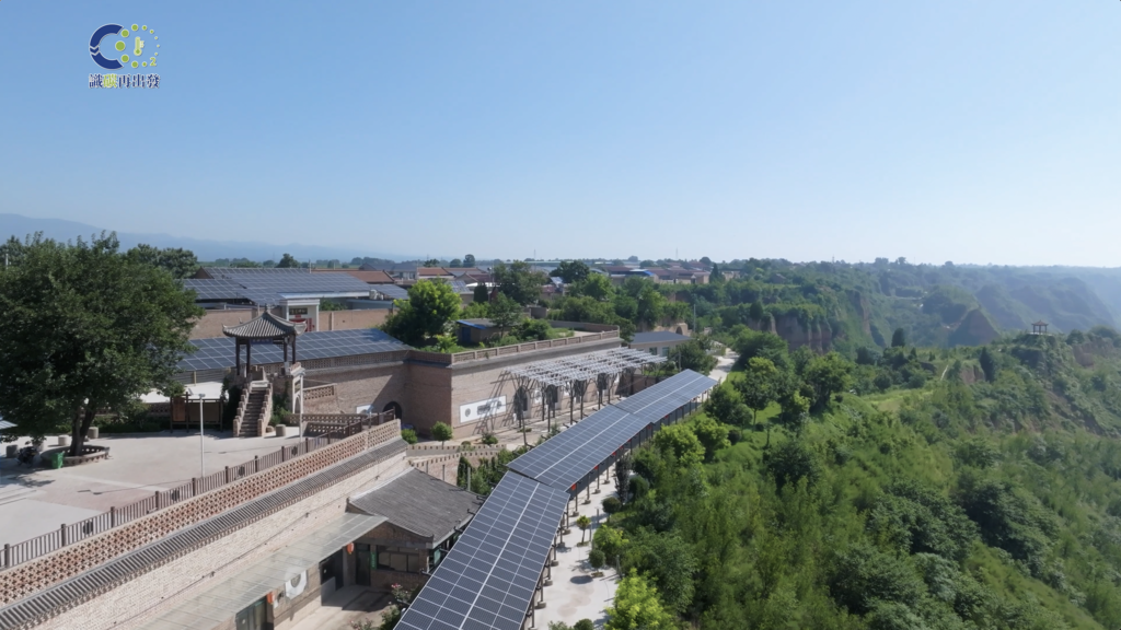 山西省运城市-零碳村的光伏走廊