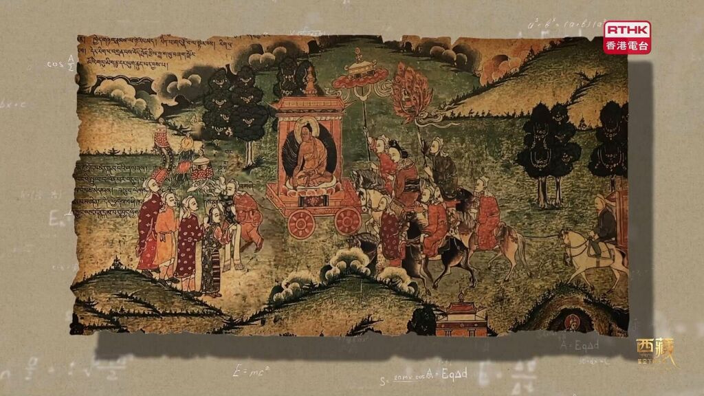 西藏星空下的传奇_纪录片运用AI技术还原壁画,生动展现古老的文化遗迹。