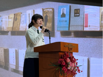 图为澳门同学在声情并茂的演讲中。（主办方供图）