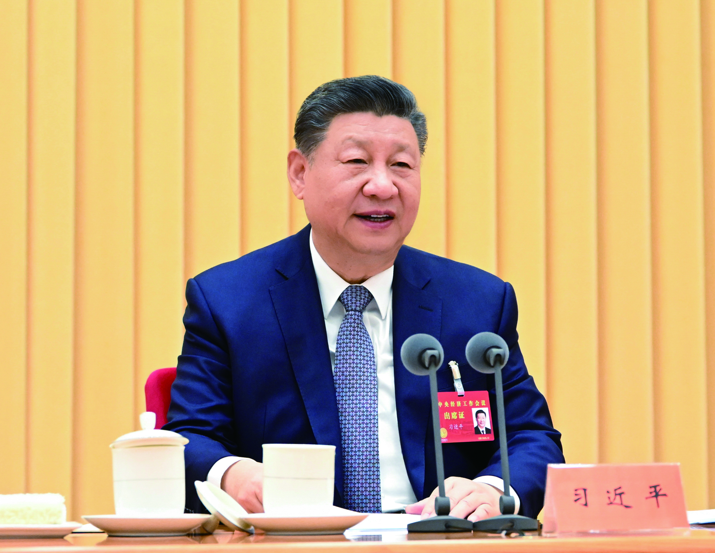 2025年12月10日至11日，中央经济工作会议在北京举行。图为中共中央总书记、国家主席、中央军委主席习近平出席会议并发表重要讲话（图：新华社）_1