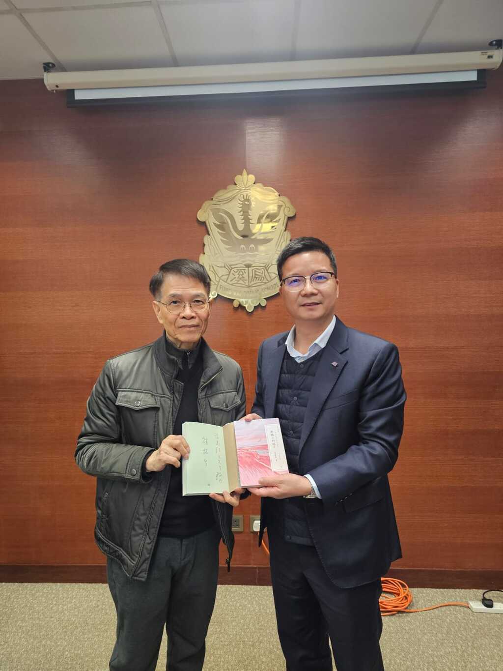 图说格式:马绍良先生与与陈恒博士合照