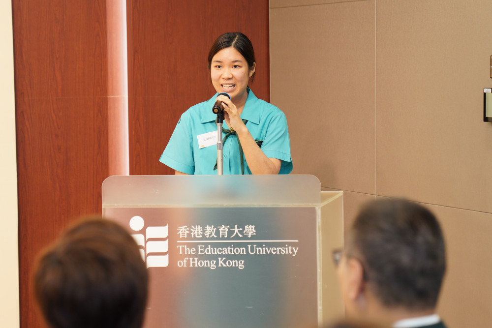 教大學員分享參與女童軍訓練活動過程中的經歷與得著