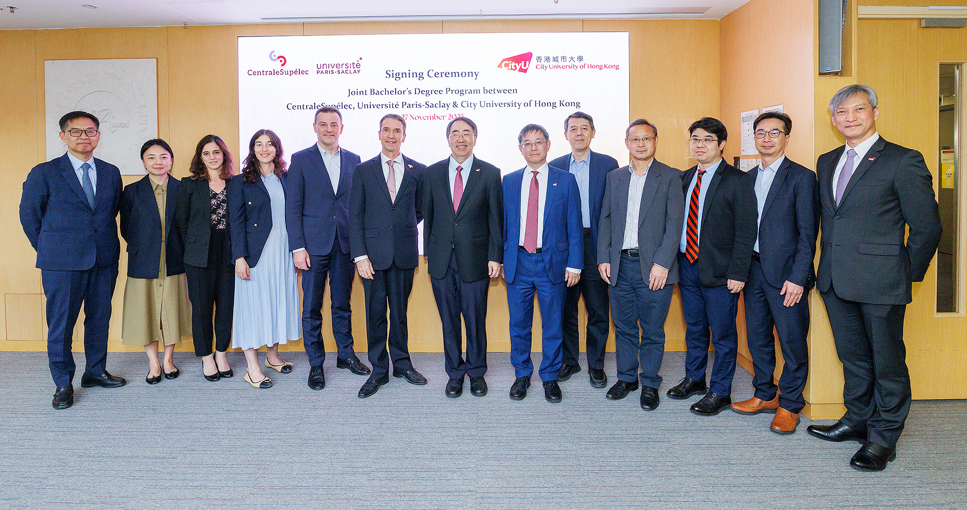 CityUHK’s College of Engineering and CentraleSupélec, Paris-Saclay University launch Joint Bachelor’s Degree Programme