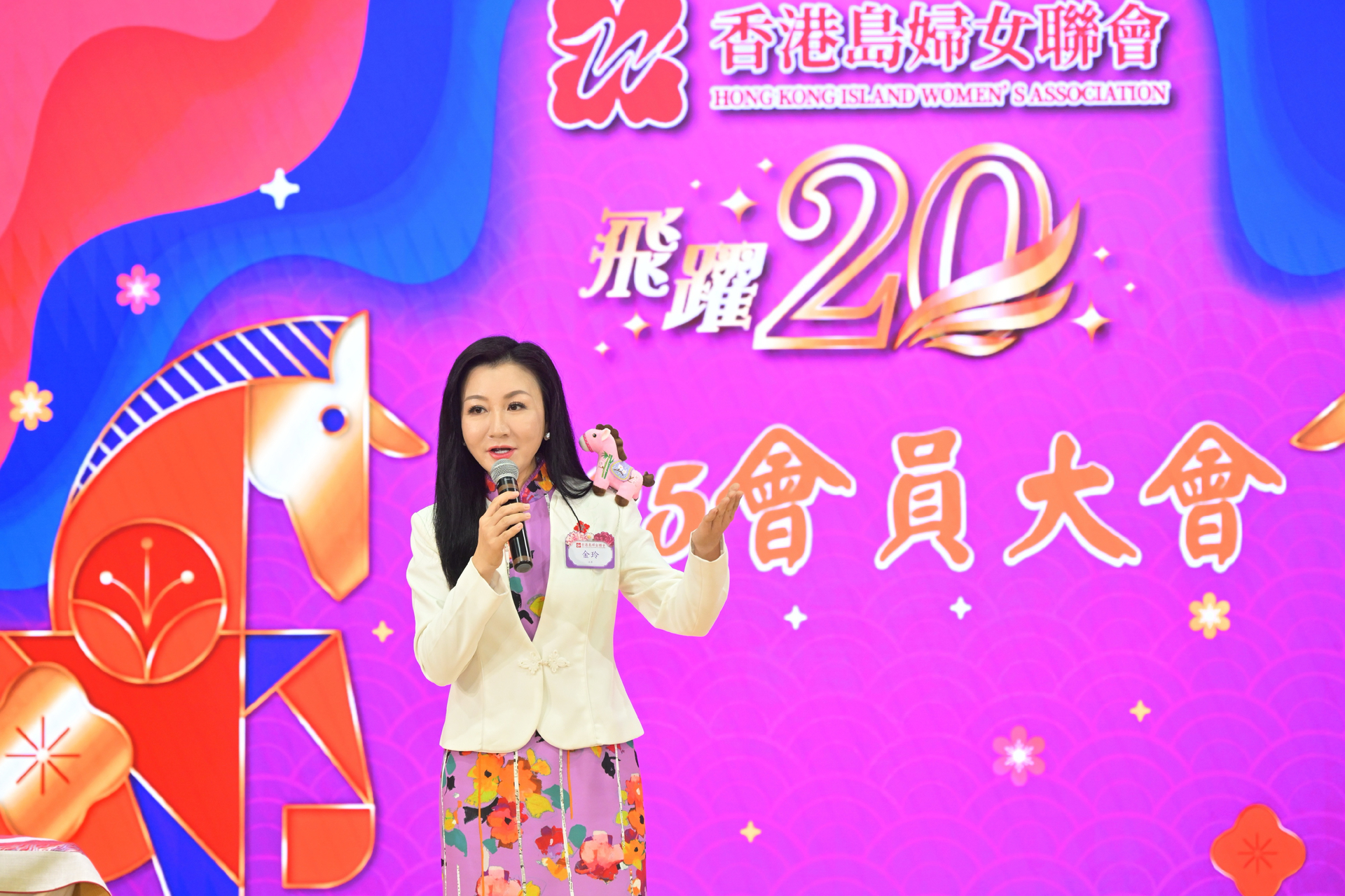 香港岛妇女联会主席金玲女士