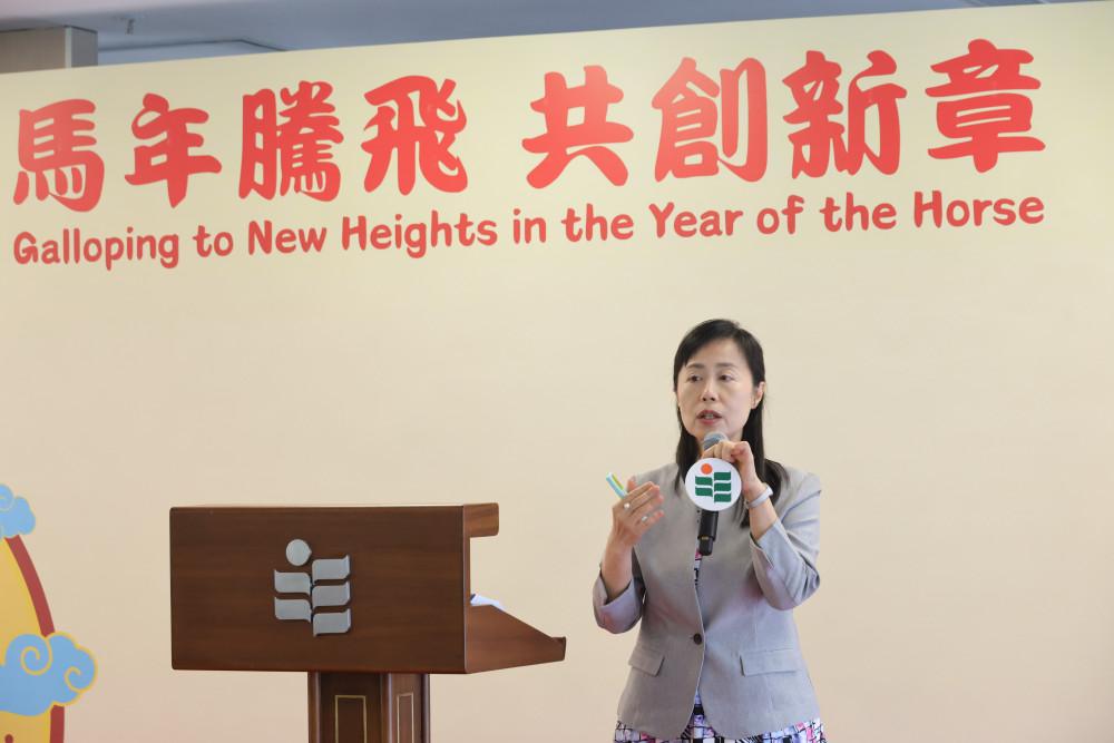 副校长（学术）郑美红教授分享教大的人才培养规划，并阐述人工智能与新兴科技如何深度融入教学