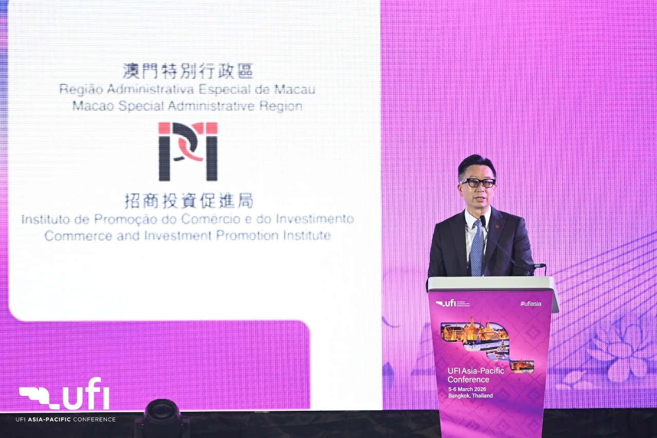 澳门招商局主席谢永强致辞介绍澳琴会展优势及预告澳门即将推行“澳门全球会展伙伴联盟计划”