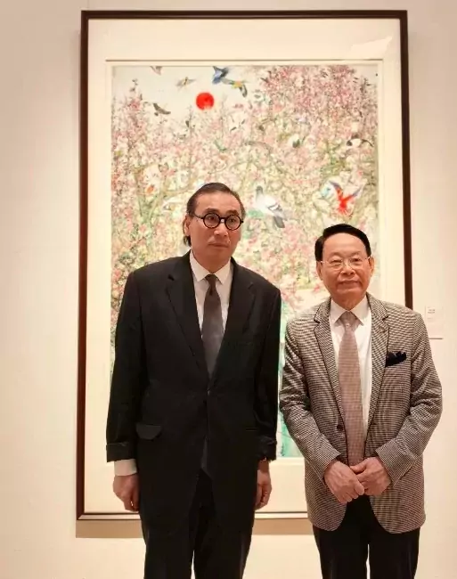 萧晖荣教授国家画院院长刘万鸣