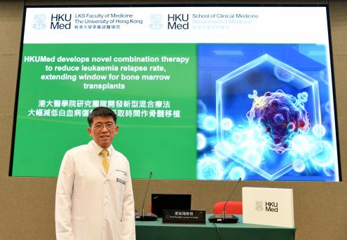 港大医学院梁如鸿教授领导的一项研究发现,联合使用FLT3抑制剂Quizartinib与用于慢性白血病的蛋白质抑制剂Omacetaxine Mepesuccinate(合称QUIZOM),不仅有效抑制癌细胞生长,更能激活患者自身免疫系统,降低复发风险。