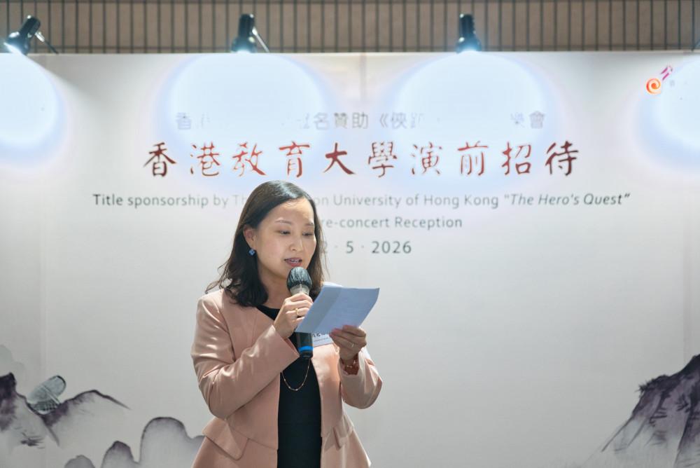 教大文化与创意艺术学系署理主任刘亮国博士致辞时提到“以文化育人,让艺术走进社区”