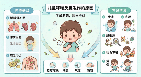 兒童哮喘反復發作的常見誘因與體質基礎