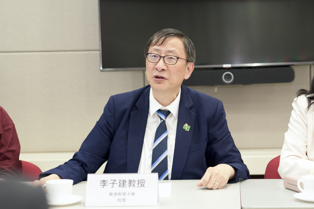 教大校長李子建教授致歡迎辭