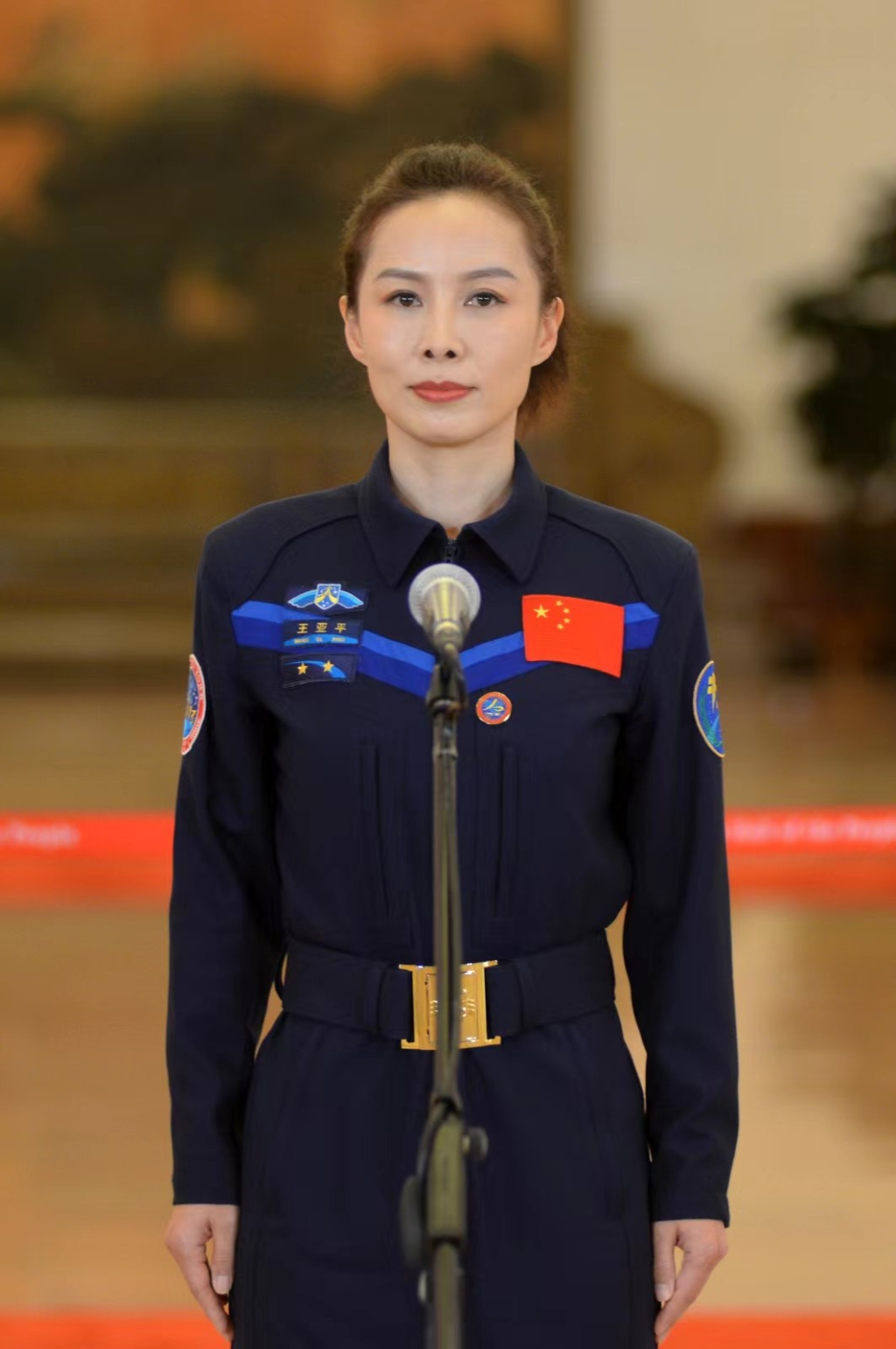 王亚平（紫荆杂志记者 魏东升摄）