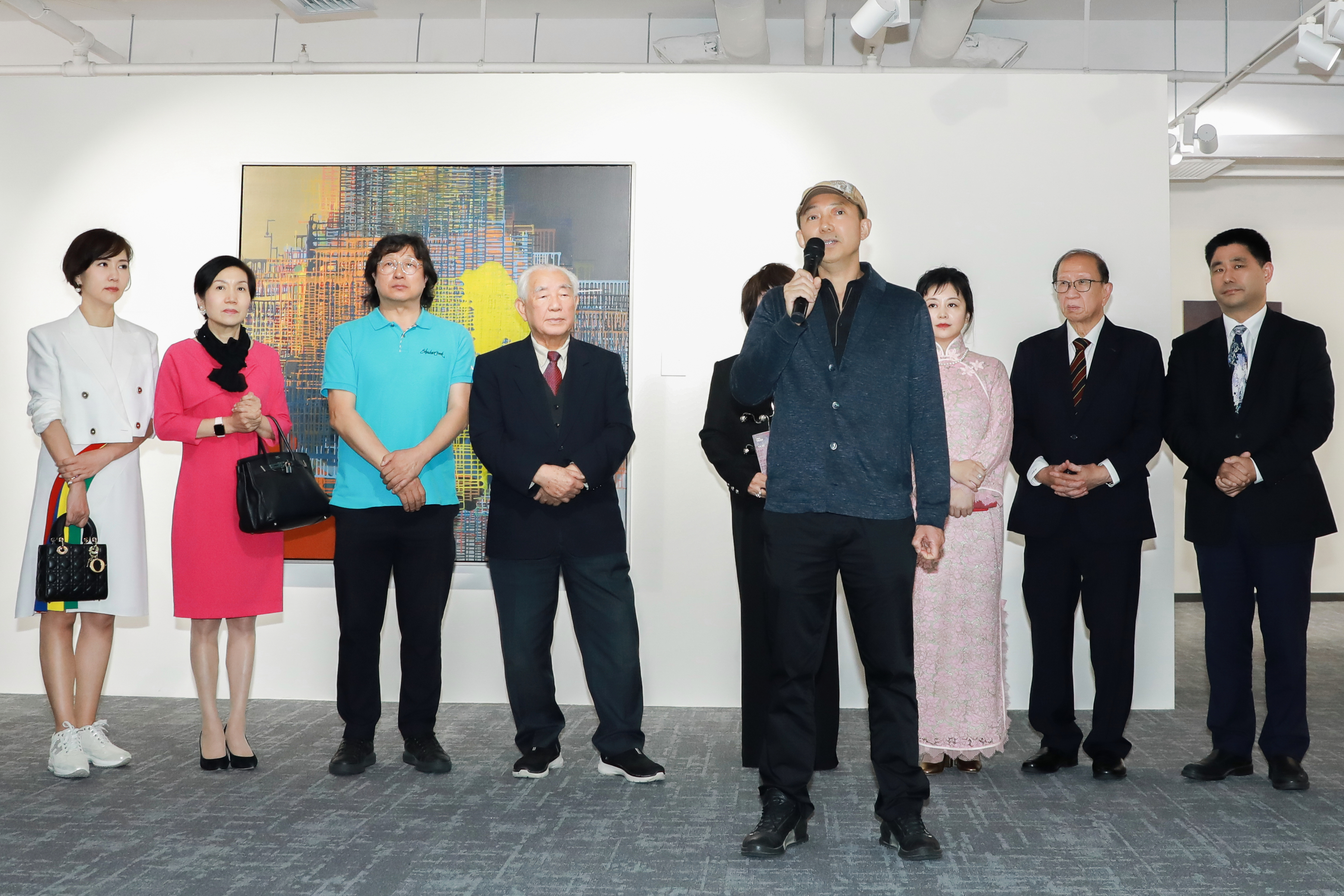 本次展覽參展藝術家徐晨陽博士致辭