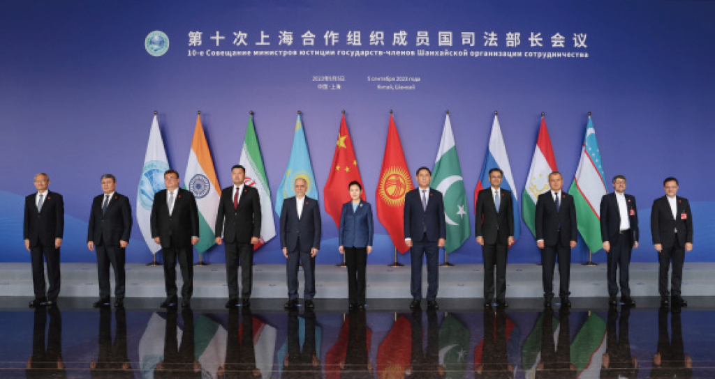 9月5日,第十次上海合作組織成員國司法部長會議在上海舉行 WX20230927-194154@2x