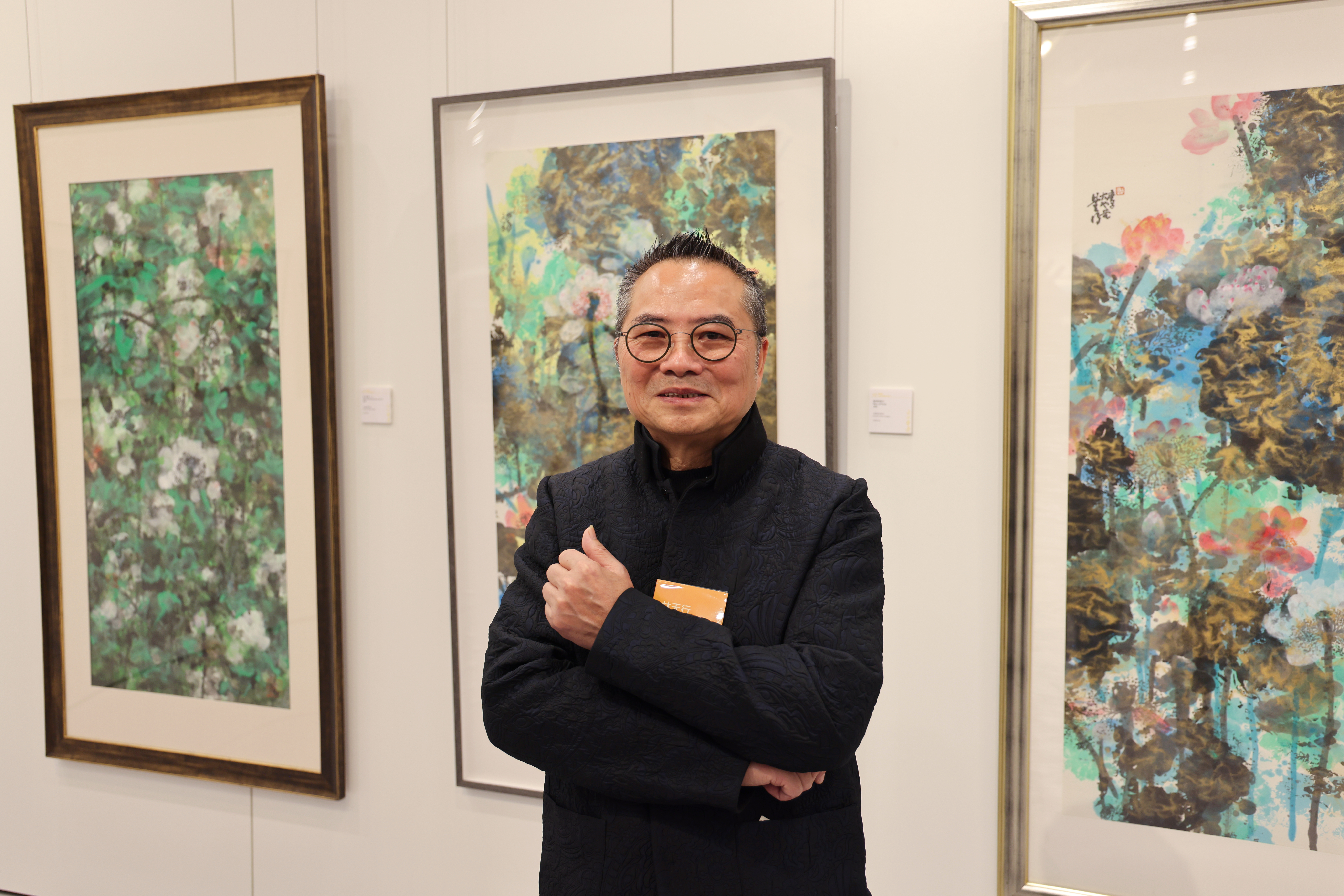 当代水墨大师林天行 紫荆杂志记者邹明蓁 摄