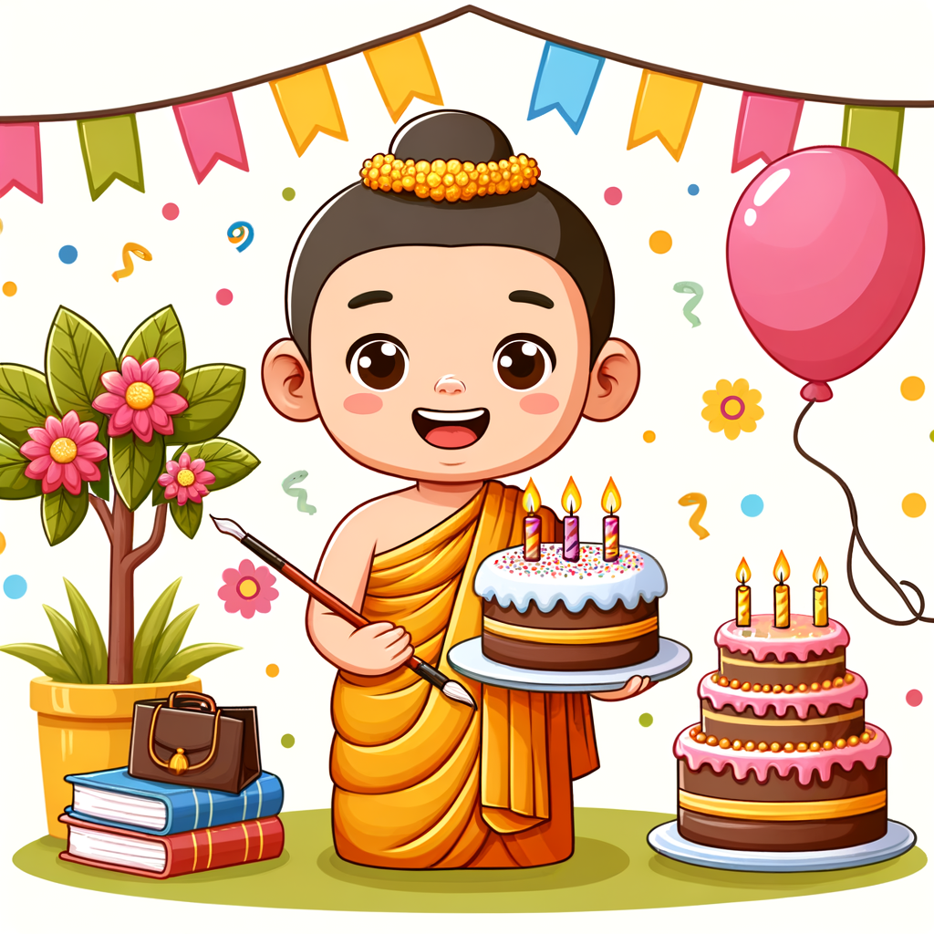 yong 卡通版佛祖生日