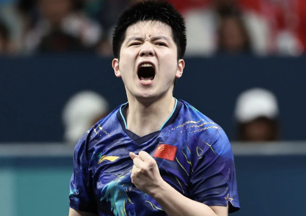 8月1日,樊振东在比赛中。新华社记者 王东震 摄 截屏2024-08-02 下午2.36.08