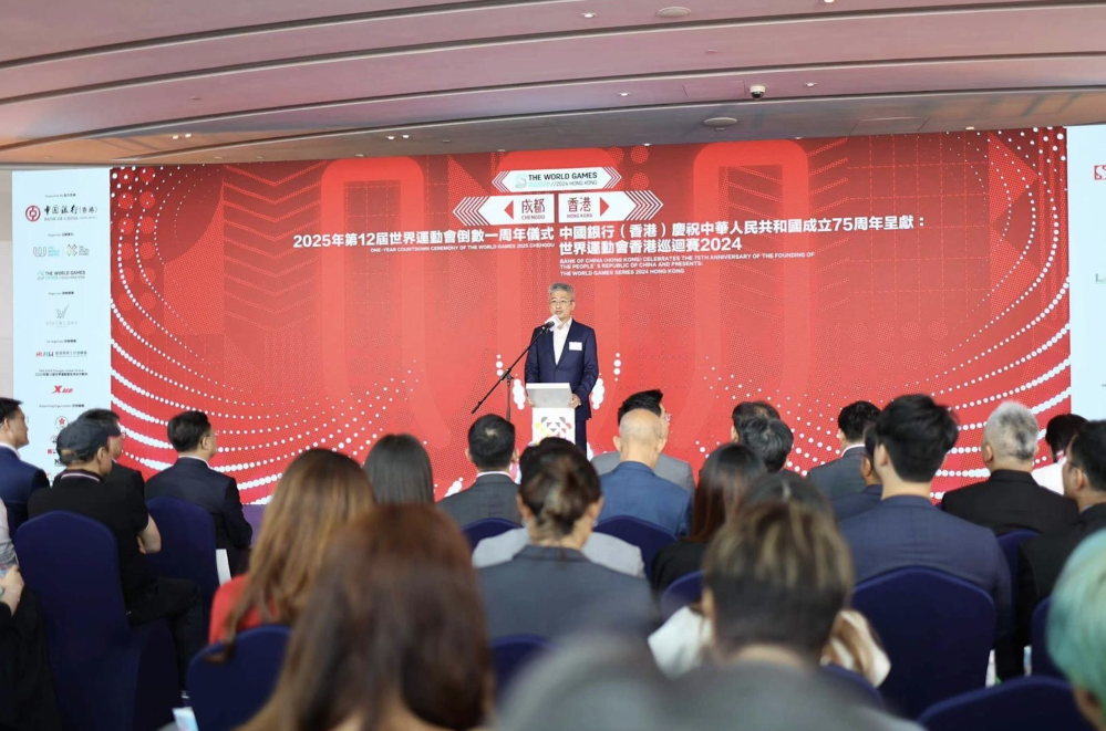 香港特别行政区文化体育及旅游局副局长刘震期待透过蓉港两地合作,办好成都世运会和香港巡回赛,向世界展现中国作为体育强国的实力,说好中国故事、传播中国文化。 萤幕截图 2024-08-09 上午9.37.02